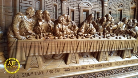Relief ukir perjamuan kudus