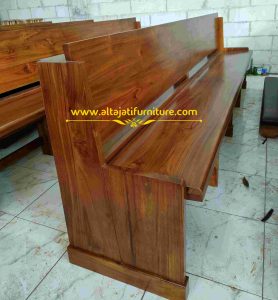 Bangku Gereja Kayu Jati Minimalis Jepara