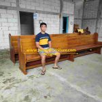Bangku Gereja Kayu Jati Minimalis Asli Jepara