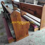 Bangku Gereja Kayu Jati Minimalis Asli Jepara