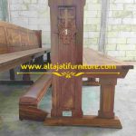 Bangku Gereja Katolik Minimalis Klasik Kayu Jati Solid