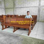 Bangku Gereja Katolik Minimalis Klasik Kayu Jati Solid