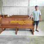 Bangku Gereja Katolik Minimalis Klasik Kayu Jati Solid